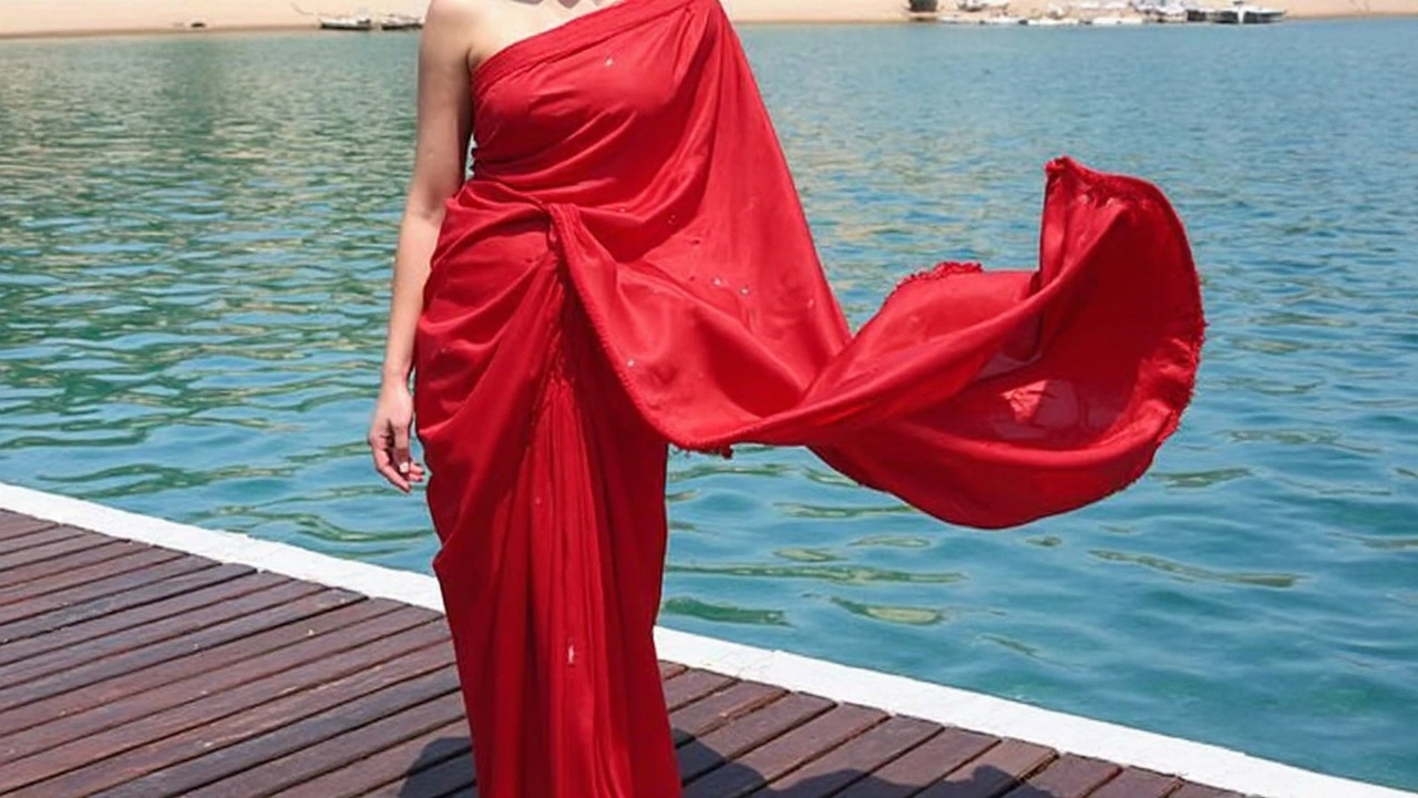 Aditi Rao Hydari Turns Heads at Cannes 2025 in Traditional Red Saree and Sindoor